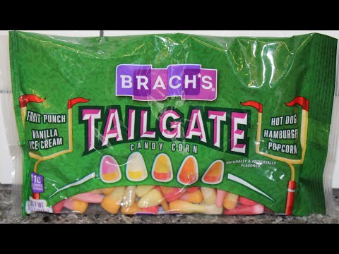 Brach’s Tailgate Candy Corn: Hot Dog, Hamburger, Popcorn, Fruit Punch &amp; Vanilla Ice Cream Review