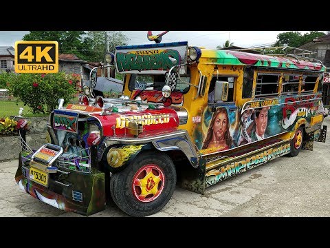 Best decorated and painted colorful Jeepneys in Philippines 2017 4K