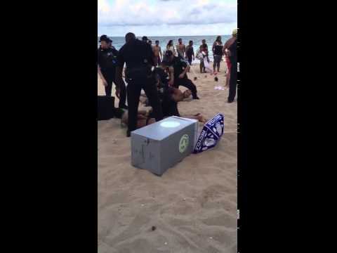 Memorial Day Beach Party Fight