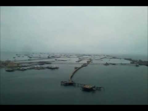 Leaving Neft Daşları (Oil Rocks) with helicopter, Azerbaijan