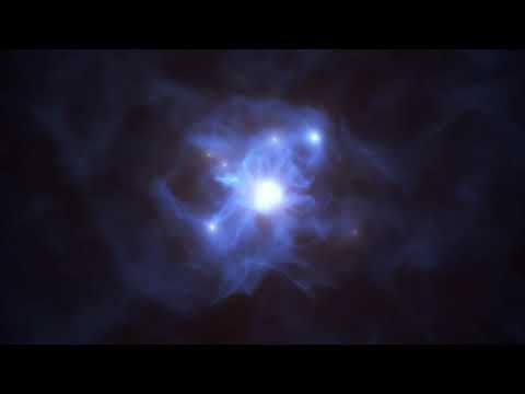Animation of the web of the supermassive black hole