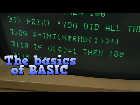 The basics of BASIC, the programming language of the 1980s.