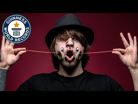 Most flesh tunnels (face) - Guinness World Records