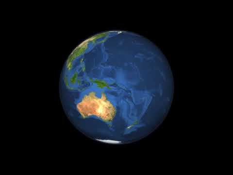 Rotating Earth Visualization [720p]