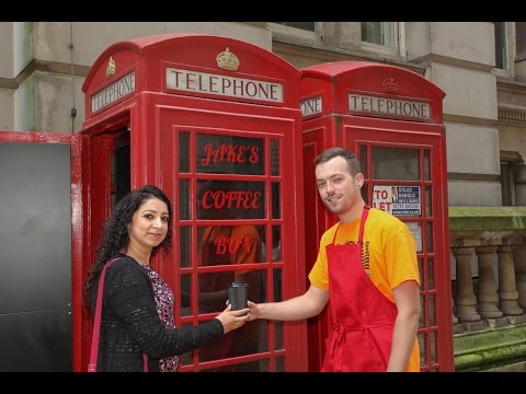 Iconic Red Phone Box Converted Into Britain&#039;s Smallest Coffee Shop