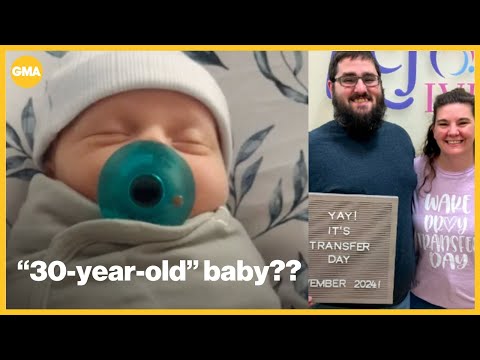 World&#039;s &#039;oldest&#039; baby born from embryo frozen in 1994 | GMA