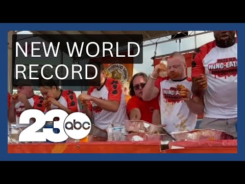 New world record set in wing eating contest