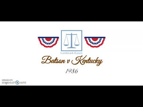 Batson v Kentucky (1986)