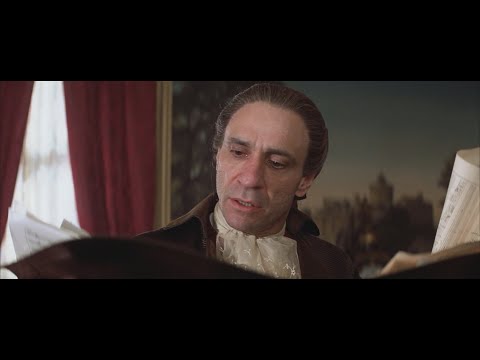 AMADEUS REMASTERED HD - SALIERI IN AWE OF MOZART&#039;S MUSIC GENIUS, REALIZES HE CAN&#039;T COMPETE