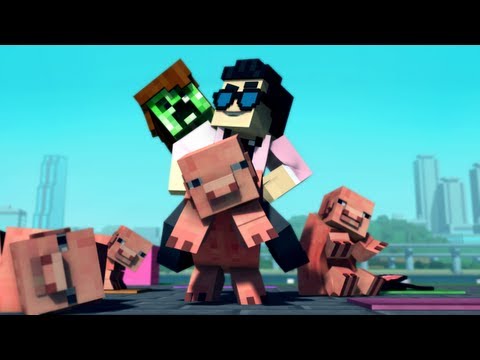 &quot;Minecraft Style&quot; - A Parody of PSY&#039;s Gangnam Style (Music Video)