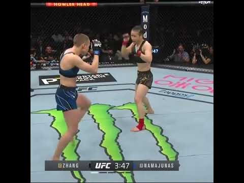 ROSE NAMAJUNAS KNOCKS OUT ZHANG WEILI