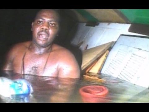 Harrison Okene: Moment divers find man alive in sunken ship off Nigerian coast