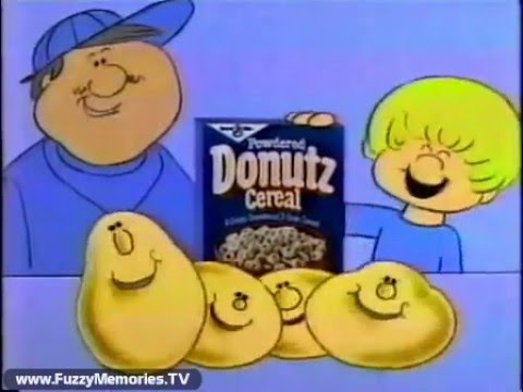 Powdered Donutz Cereal (Commercial, 1982)