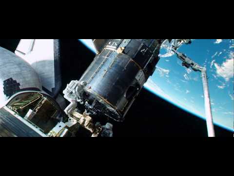&quot;Gravity&quot; continuous shot. Opening Scene. Space debris hits Explorer