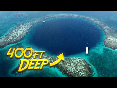 Exploring a GIANT Underwater Sinkhole in Belize!