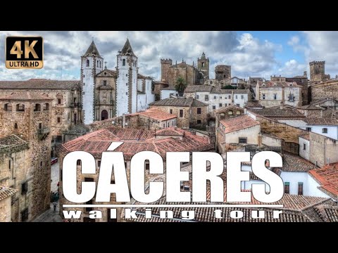 🇪🇸[4K] CÁCERES Walking Tour. World Heritage City | A Game of Thrones location | Extremadura #spain