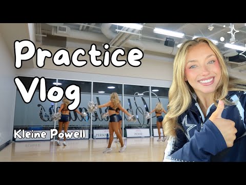 Practice Vlog | Dallas Cowboys Cheerleaders | Come to Rehearsal with Me! | Short Vlog