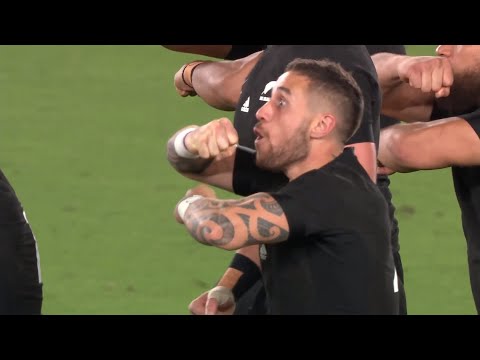 New Zealand&#039;s first Haka at Rugby World Cup 2019