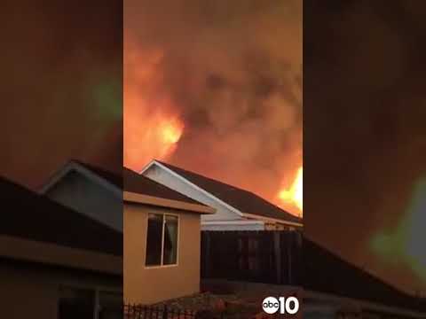 What the Carr Fire vortex or &quot;firenado&quot; looks and sounds like