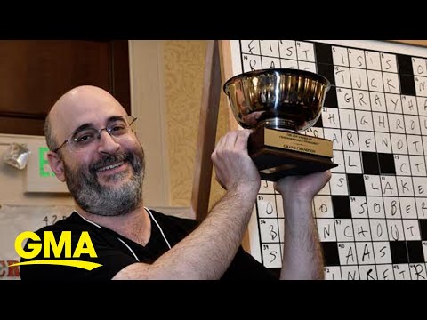 Crossword puzzle champ shares tips on solving puzzles