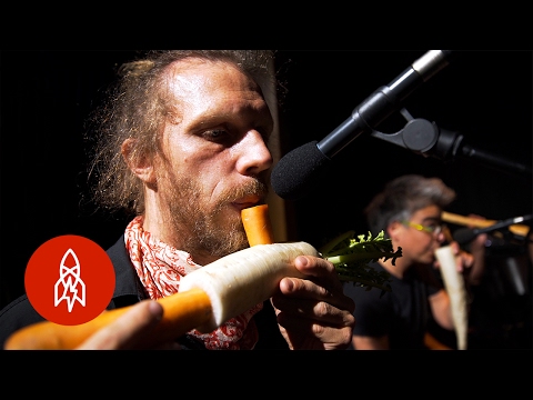 The Vegetable Orchestra Literally Plays with Their Food