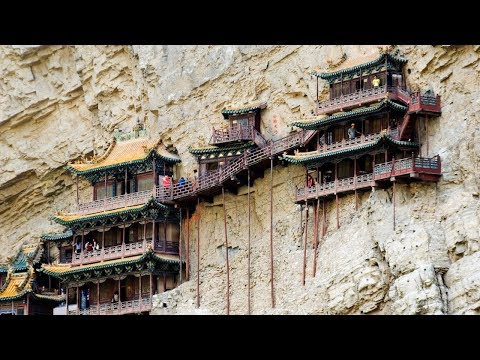 China&#039;s Hanging Monastery - 4K