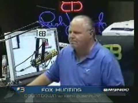 Ass Rush Limbaugh mocks Michael J. Fox. sickhorses.com