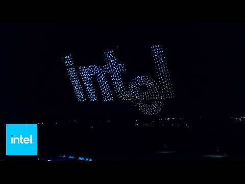 50 Years Of Record Breaking Innovation Drone Light Show | Intel