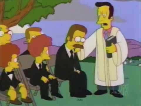 The Simpsons: Maude Flanders Death Scene + Funeral