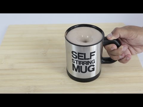 FOR LAZY PEOPLE! Self Stirring Mug - Gadgets TEST