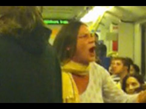 Racist Lady On Train - Australia 2013