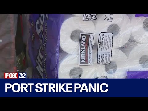 Port strike leads to panic buying of toilet paper