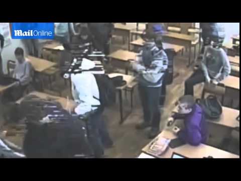 SHOCKING footage of teen being bullied by classmates