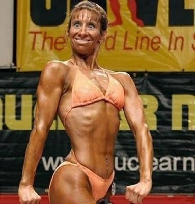 Funny Muscle Lady