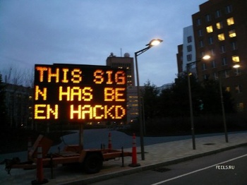 Hacked Sign