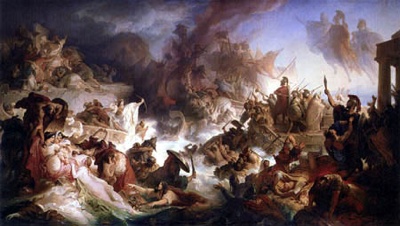 0191-0042 Die Seeschlacht Bei Salamis