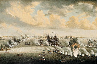 Johan Tietrich Schoultz Målning Slaget Vid Svensksund