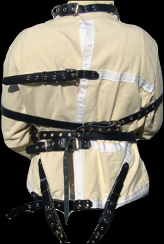 Leather Straps Straight Jacket