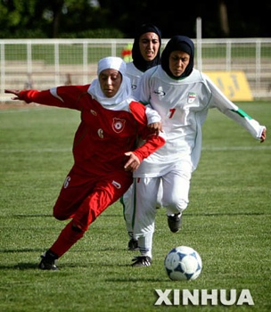 Iranian-Wome-Playing-Soccer