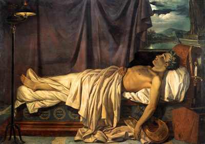 Lord-Byron-On-His-Death-Bed