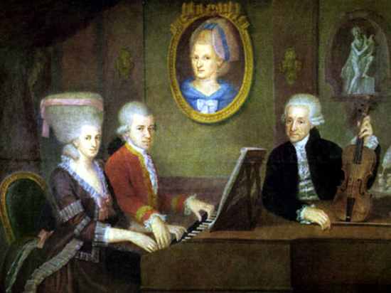 Mozart Family Portrait By Della Croce 1780-1