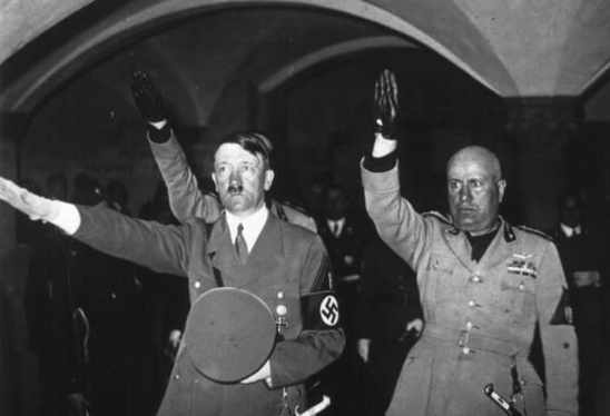 Nazi And Roman Fascist Salute