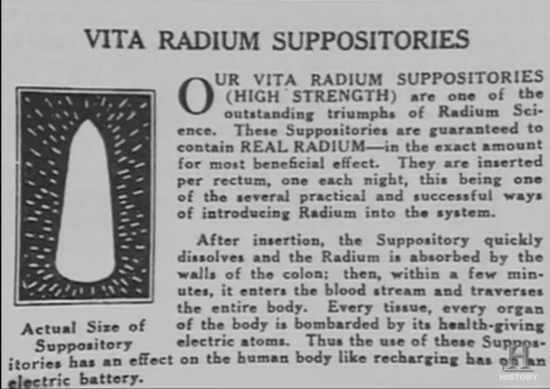 Radium Suppositories