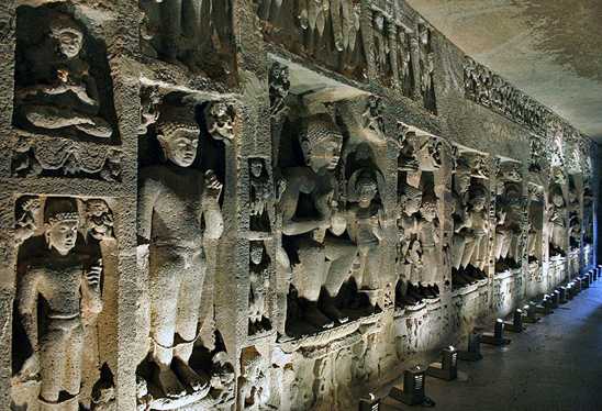 Ajanta-Caves-In-Maharashtra-India- Sculptures-In-Ajanta-Caves 5225