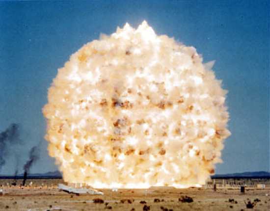 Minor Scale Test Explosion
