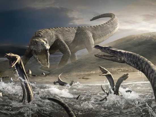 Triassic Fleeing-Nothosaurs