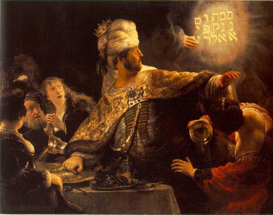 Belshazzar, Rembrandt, Pub Dom