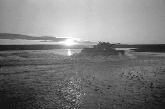 Soviet Tanks Cross Khalkhin Gol River 1939