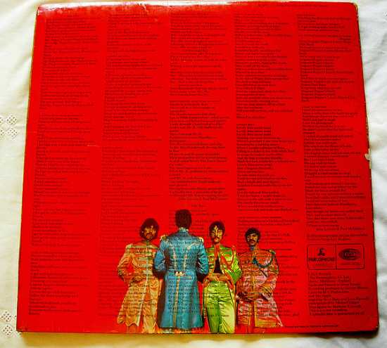 The Beatles - Sgt. Pepper’s Lonely Hearts Club Band album back cover