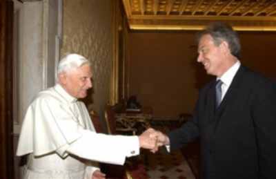 Pope Blair Mason Handshake1